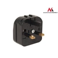 Maclean Adapter gniazdo EU na wtyk UK czarny MCE78